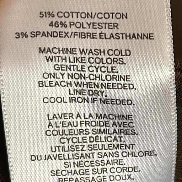 Express skirt Womens safari snap front mini army green Academia New - Picture 6 of 6